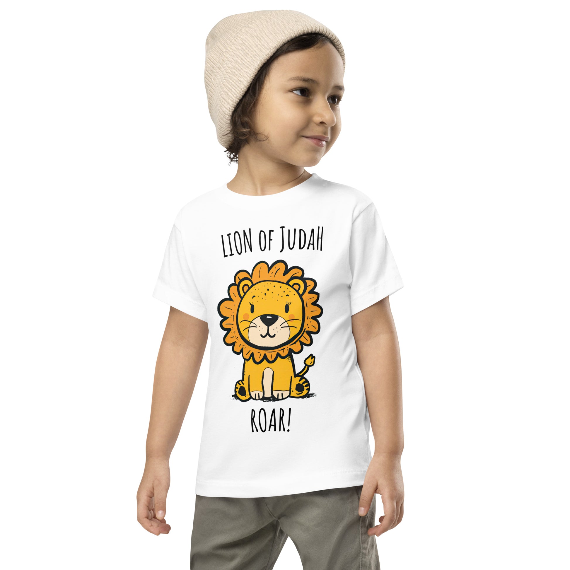 Lion of Judah Roar Toddler Short Sleeve Tee | Little Warriors - Joyful Grace